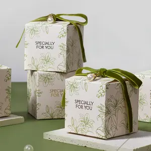 Elegant Wedding Gift Boxes Set of 10 with Ribbon and Pearls, Deluxe Gift Box, Paper Gift Bags for Bridal Shower, Birthday, Christmas, Festive Celebrations