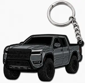 Frontier Titan Metal Keychain compatible with Nissan Frontier & Titan Accessories - for Nissan Titan Truck Key Chain Gift Toy Women Men