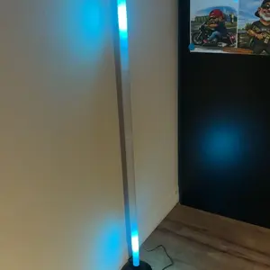 Smart RGB + IC LED Floor Lamp with Remote Control & USB Power Supply, Mobile App Controlled Ambient & Night Light, Wireless Design for Modern Home Decoration, Adjustable RGB Lighting, Christmas Gift, Remote Floor Lamps