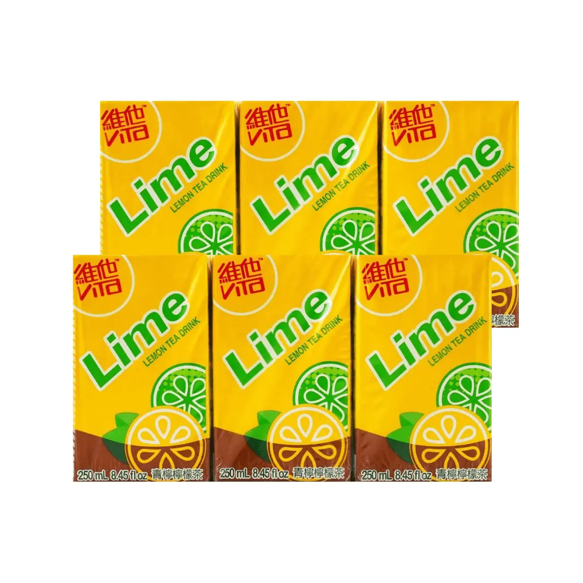 VITASOY Vita Hong Kong Lime Lemon Tea 250ml 6-Pack - Refreshing Citrus Drink