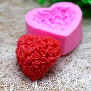 Valentines Day Gift Valentine'S Day Love Rose Silicone Mould Home Supplies