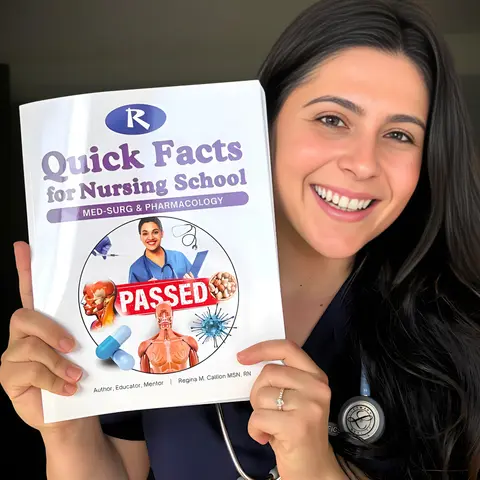 Nursing Students' Med-Surg & Pharmacology Interactive Book + Workbook Set for Full Review - Med-Surg Quick Ref, Pharma Simplified, Key Facts, Must-Know Topics, Regina MSN Videos, Fast To-Point Facts, Exercises to Boost Exam Confidence