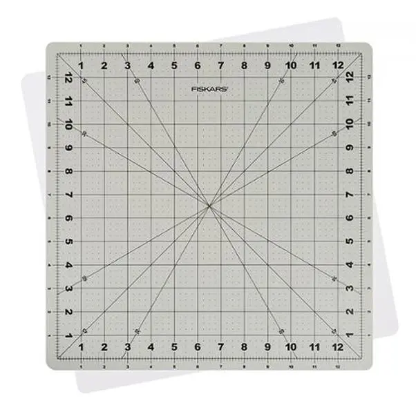 Fiskars Gray Rotating Rotary Cutting Mat 13x13" 1065502