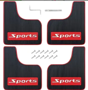 Takelablaze Universal Car Mud Flaps, Rubber Mudguard Soft No Collision Front and Rear Fender Splash Guards Mud Flaps for Cars (4Pcs)