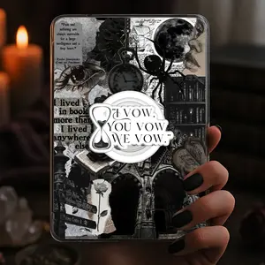 I Vow You Vow We Vow sand hourglass Kindle Grip Dark Romance Magnetic Holder Gothic Magsafe Phone Kindle Accessory