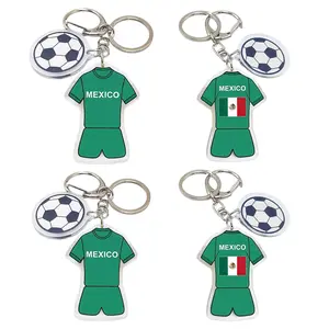 2pcs 2026 World Cup Soccer Keychain Mini Backpack keychain Mini Soccer Party FavorsFootball Fan Gift & Souvenir