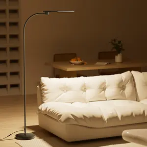 ARC Gooseneck LED Floor Lamp for Bedroom, Living Room, Super Bright Stepless Dimmable Tall Standing Lamp, Modern Eye-Caring Reading Floor Lamp for Office Study