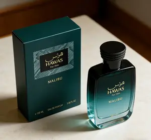 Hawas For Him Malibu EDP 100ml | Fresh Aquatic Summer Fragrance For Men | Long Lasting Breezy Scent