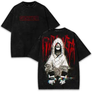 Gachiakuta x Rudo Dark Shirt - Oversized Washed Graphic Tee with Full Cast | Anime Fan Drop 2025 Cotton Menswear 100% Premium Cotton 230gsm Comfortable Soft Feel & Durability Classic Modern Style S-5XL