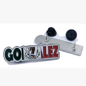 Pin Gonzalez Pin for Caps Clothing Enamel Badge Mexican Flag Pin Mex Flag