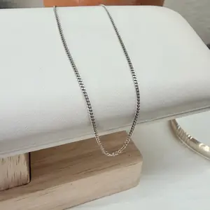 Silver 925 thin Cuban chain 18” -1 mm
