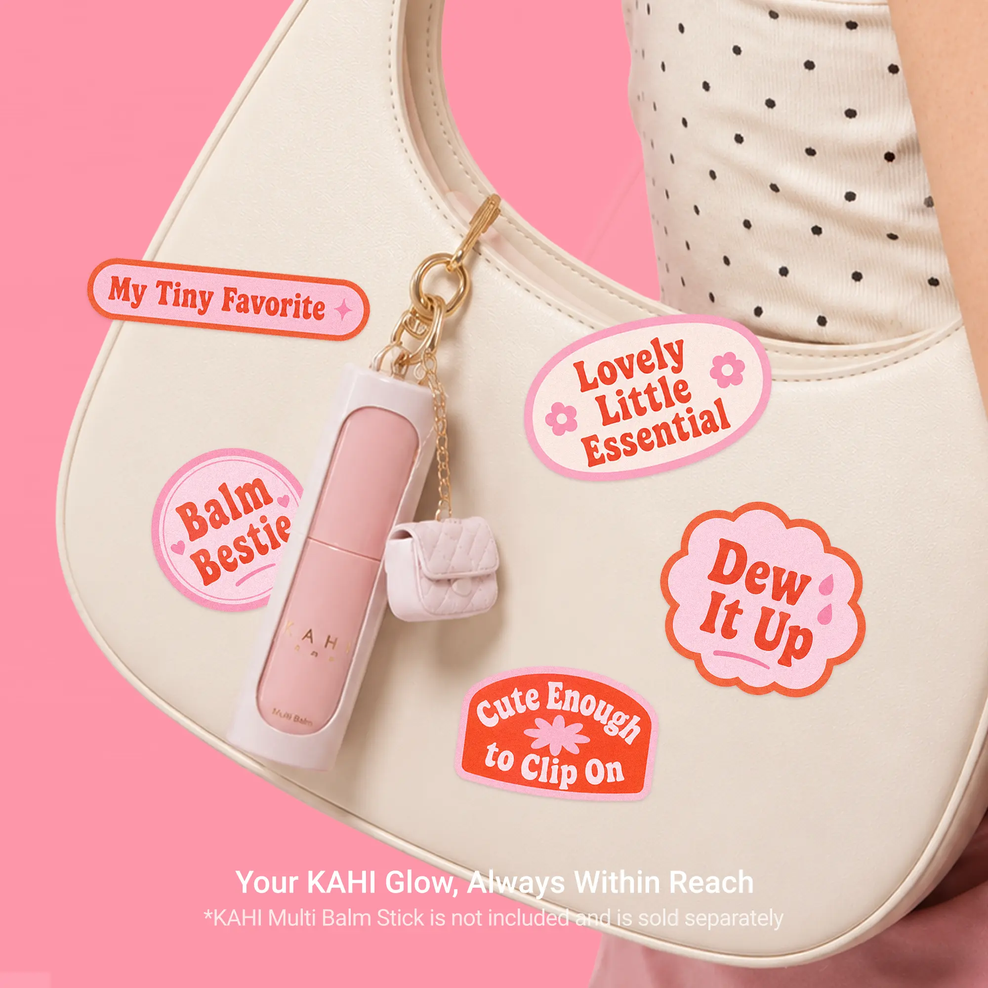 KAHI Wrinkle Bounce Multi Balm Stick with Salmon Collagen & PDRN - Hydrating Anti-Aging Moisturizer & Lip Balm for Face & Neck for a Smooth, Radiant Glow, with Keychain, Adenosine, Sensitive, Dewy, Compact