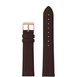18mm Brown Strap with Rose Gold Buckle