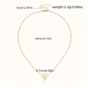 A simple and exquisite gold heart-shaped pendant necklace that complements anything. Inspirational JewelryGift