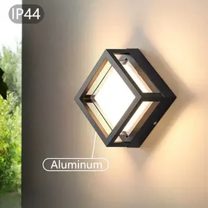 Modern Creative Outdoor Aluminum LED Wall Light, LED Source, Garden Villa Corridor Lamp, Park Hotel Exterior Decoration