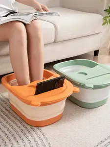 1 pc Foldable Foot Bath Tub -Large PortableFoot Spa Massager with Ergonomic Deslgn,No Electricity Needed,Durable Plastic forHome Use,Bathroom & Toiletnes, Foot SoakRelaxation Foot Soak, Modern Foot SoakEasy Storage Deslgn