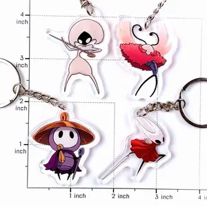 Hollow Knight Silksong Acrylic Keychains: Hornet, Sherma, Lace, Trobbio, Shakra, Nuu, Grindle, Phantom, Garmond