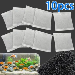 High-Quality Activated Carbon Filter Bags, Aquarium Filtration Media, Odor Control Replacement Core, Reliable Filtering Effect