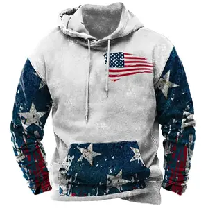 2026 Fashion US Flag Print Hoodies For Men Hip Hop Trend Harajuku Vintage Clothes Spring And Autumn New In Sweatshirts Oversized Tops Long Sleeve Casual Pullover