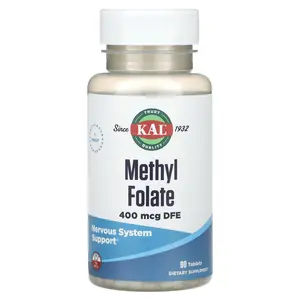KAL Methyl Folate, 400 mcg DFE, 90 Tablets