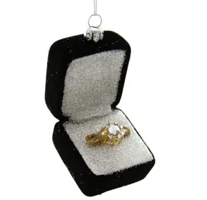 Engagement Ring in Box Christmas Ornament