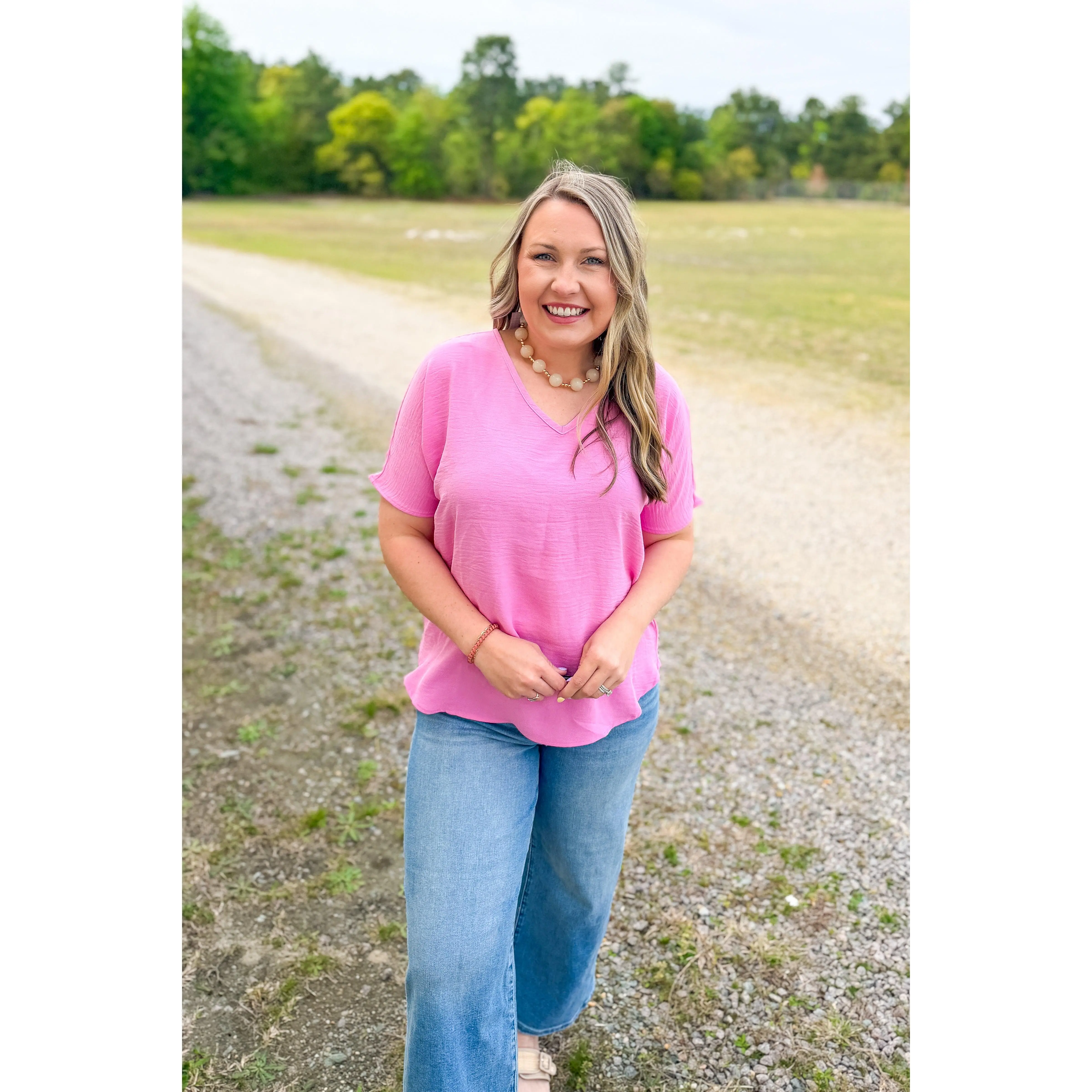 The Wren Airflow Top, Candy Pink