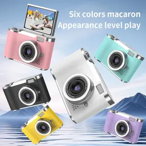 2025 New CCD Foldable Screen HD Digital Camera 1080P Student Camera Video Camera Mini Vlogging Selfie Camera Compact Device