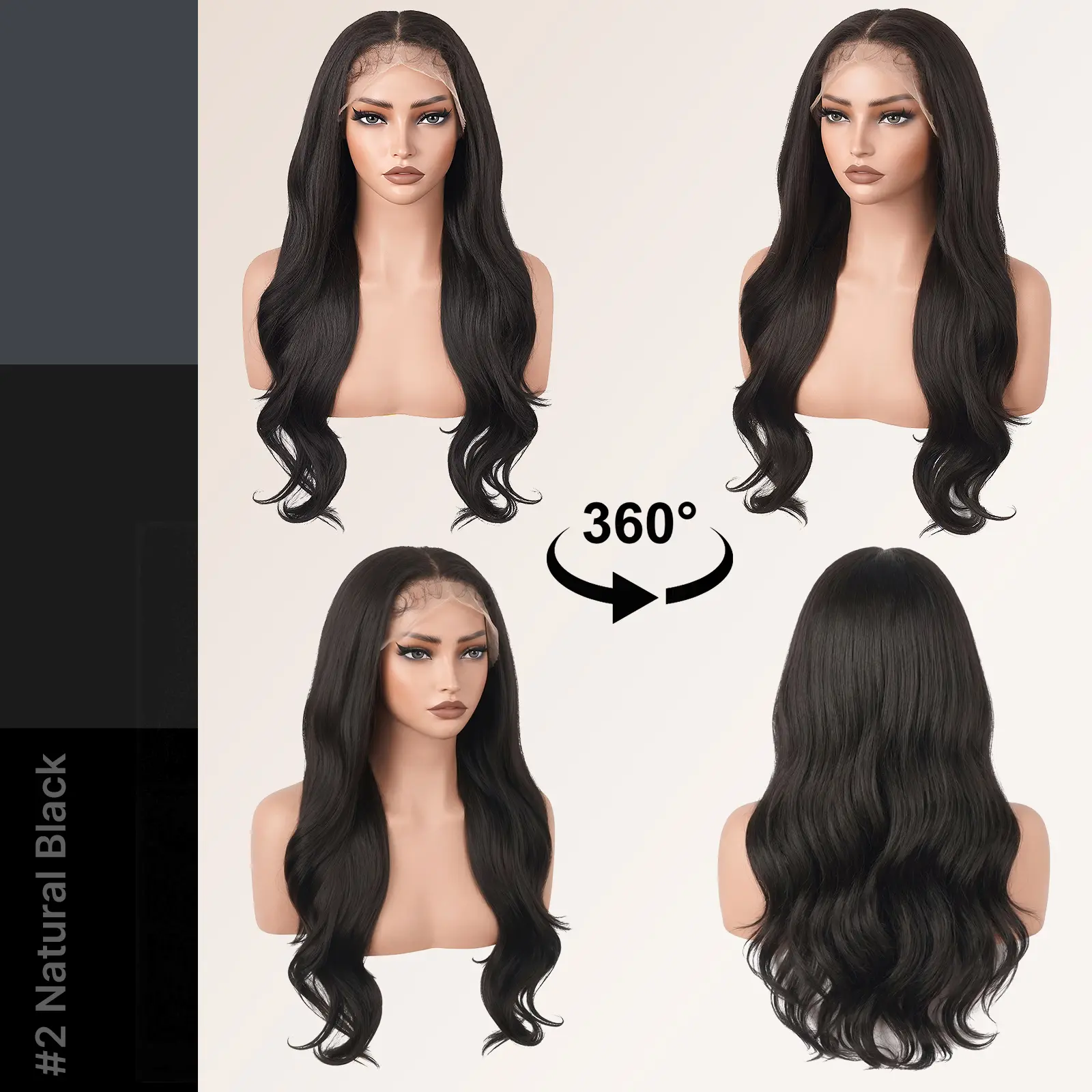 Synthetic Lace Front Wig Body Wave Glueless Wig 13x6 HD Lace  display picture 1