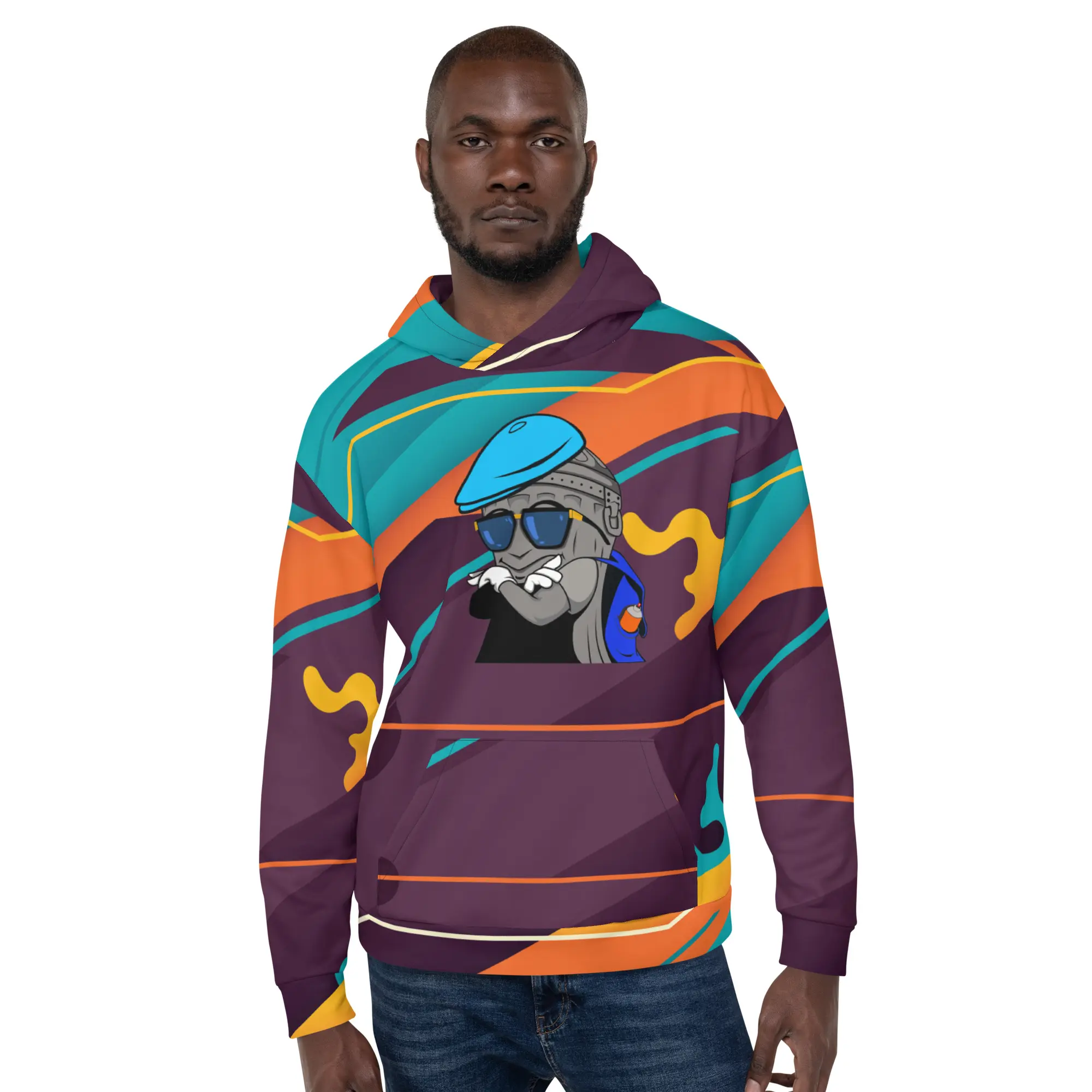 SMAQ Chillin Blue Fire &amp; Ice Hoodie
