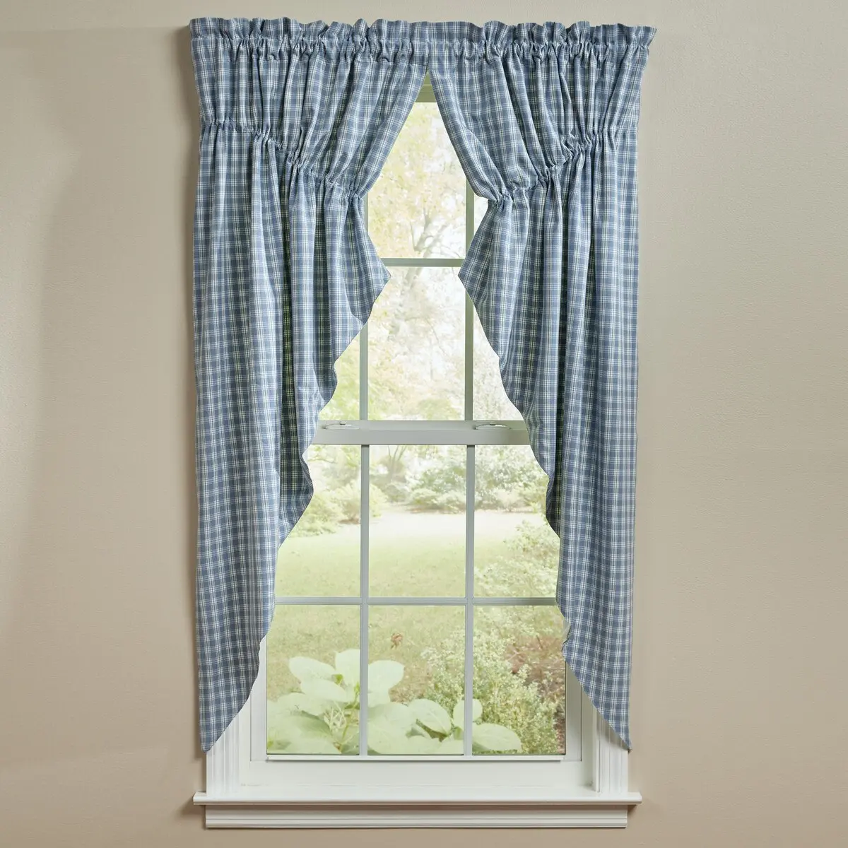Stanton Dusk Prairie Curtain Panels, Ruffle Long Window Curtains for Bedroom, Ruffle Curtains