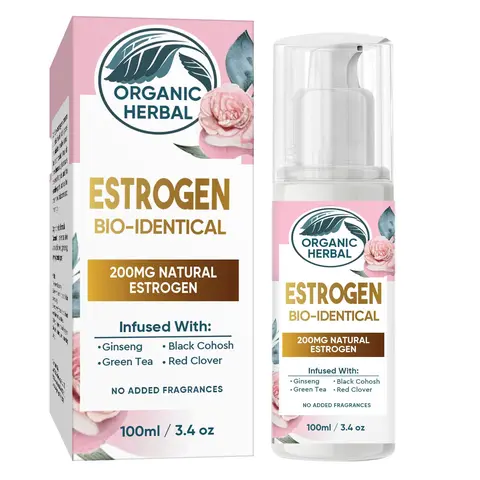 Bioidentical Estrogen Cream for Menopause Support & Hormonal Balance - Vegan Unisex Adults' Coconut Oil Body Care Lotion, Deeply Moisturizing for All Skin Types