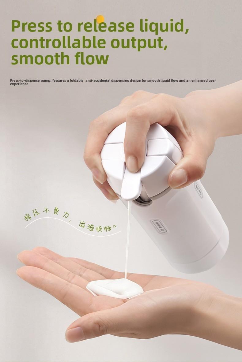 4-in-1 Travel Dispenser Bottle for Toiletries Portable Cosmetic Shampoo Storage Lotion Compact Plastic Container Wholesale Easy Press Smooth Flow  bottle