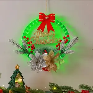 New DIY Christmas Sign with 8 Flashing Light Functions and Timer, Multifunctional LED Neon Lights Holiday Decoration, Vintage/modern Neon Xmas Lamp