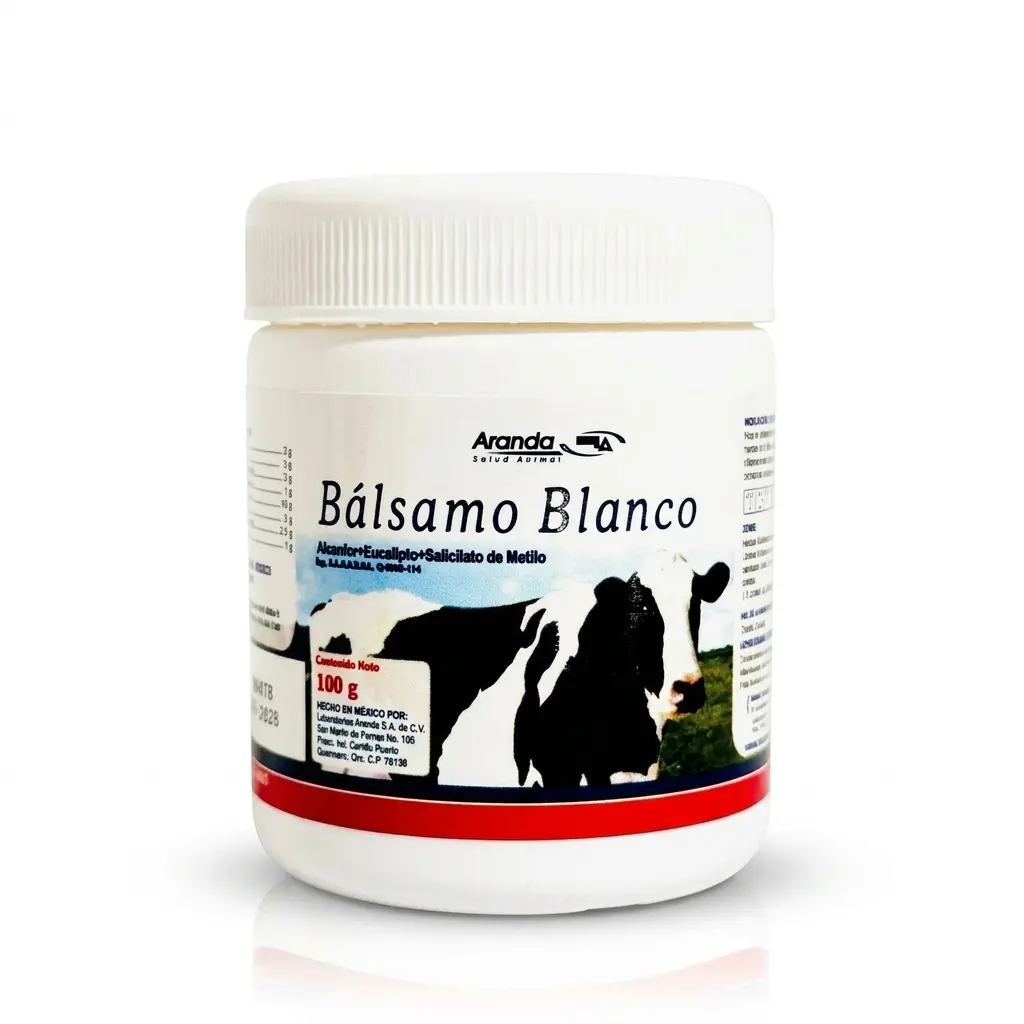 Bálsamo Blanco Aranda 100g, Topical Balm for External Animal Grooming, White Balm in Compact Jar, 100g Presentation, Original Aranda Packaging
