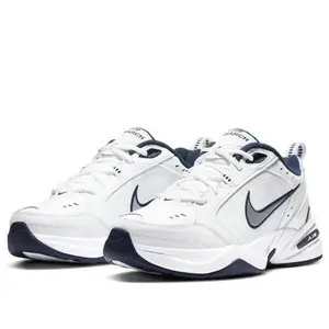 Nike Air Monarch IV White Navy Men's 415445-102 New