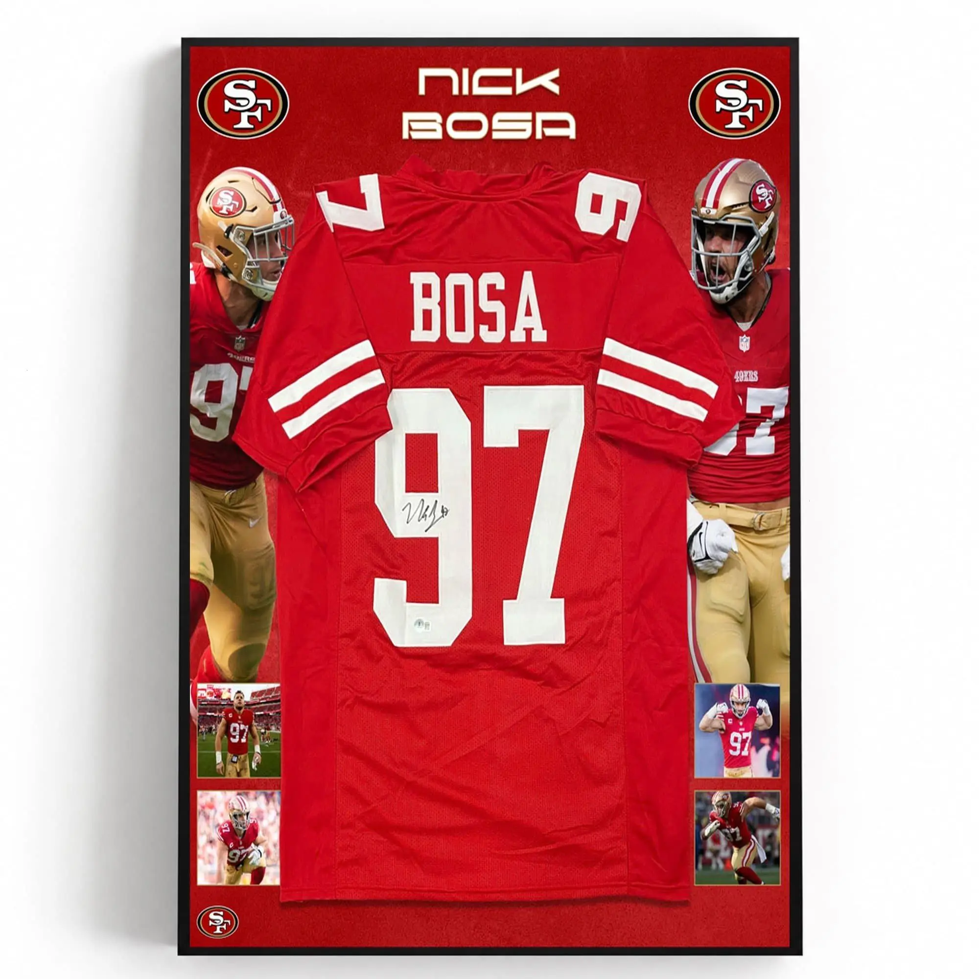 Nick Bosa Signed Poster, Fans Gift ( Unframed - Print Only )