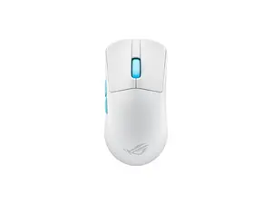 Asus ROG Harpe Ace Aim Lab Edition Gaming Mouse, 54 g Ultra-Lightwieght, Connectivity (2.4GHz RF, Bluetooth, Wired), 36K DPI Sensor, 5 Programmable Buttons, ROG SpeedNova, Esports & FPS Gaming, White