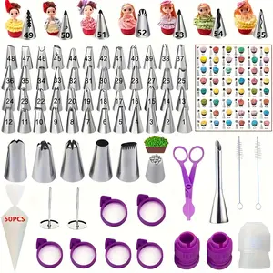 128-Piece Cake Decorating Set, Icing Tips Kit for Baking & Pastry Decoration, Baking Supplies, Essential Tools for Perfect Cakes & Cupcakes
