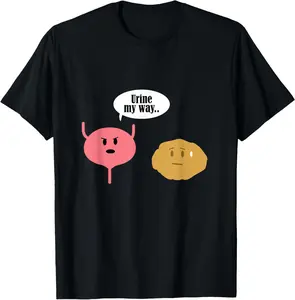 100% Cotton Kidney Stone Survivor Funny Conversation recovery Gag T-Shirt