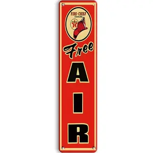 Free Air Gasoline Street Sign Wall Art, Decorative Signs & Plaques for Garage, Home, Man Cave, Road Sign, Shop, Cafe, Bar Decoration, Home Decor Products