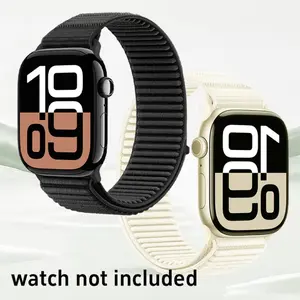 Apple Watch Band Plastic Velcro Strap Comfortable Durable Fashion Multiple Colors Compatible with 38/40/41/42/44/45/46/49mm Iwatch Ultra Se Series 1-11