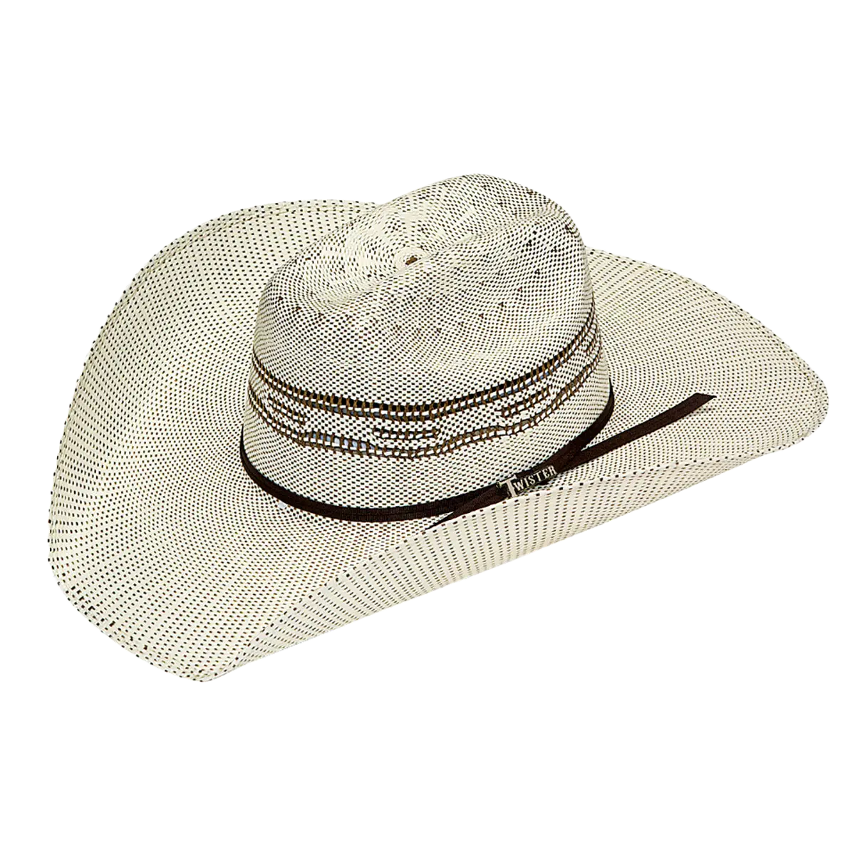 Twister 4 1/4" Maverick Crown Bangora Natural Straw Western Hat T71622