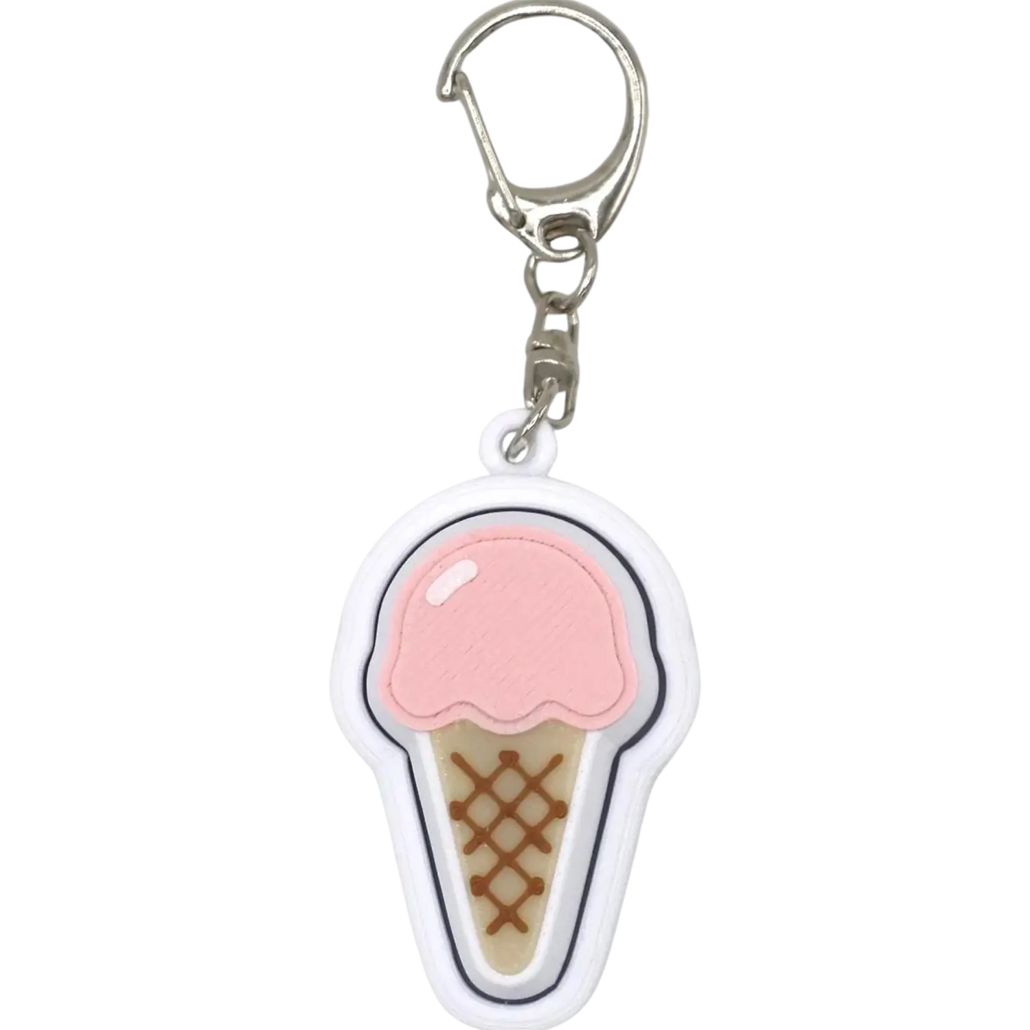 Ice Cream Cone Fidget Clicker: keychain accessory, stress relief, cute must have Delightful