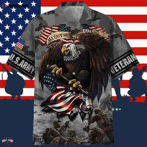 Army All Gave Some Some Gave All Eagle With Soldiers Hawaiian Shirt G6H