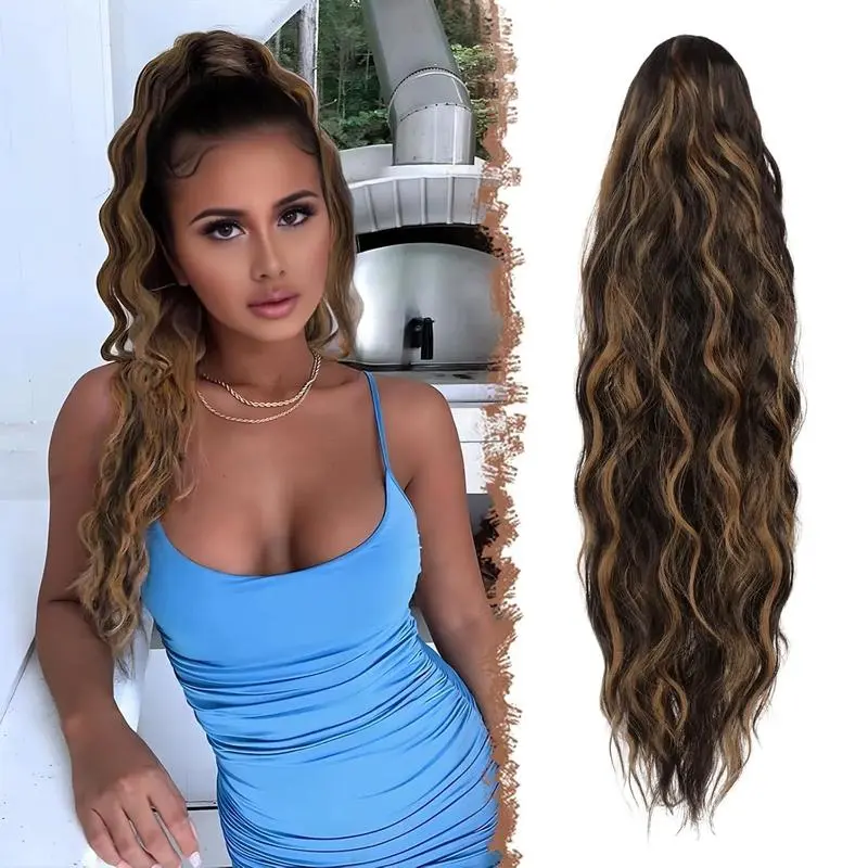 Dark Brown Mixed Caramel Blonde