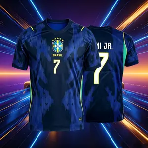 2026 Brazil National Home And Away 10# Neymar 7# 11# Short And Long Sleeve Soccer Jersey Fans Version Breathable
