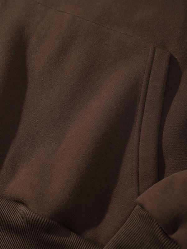 Women's Basic Fleece Lined Hoodie Solid Color Oversized Pullover Soft Warm Long Sleeve Casual Fall Winter Spring Top