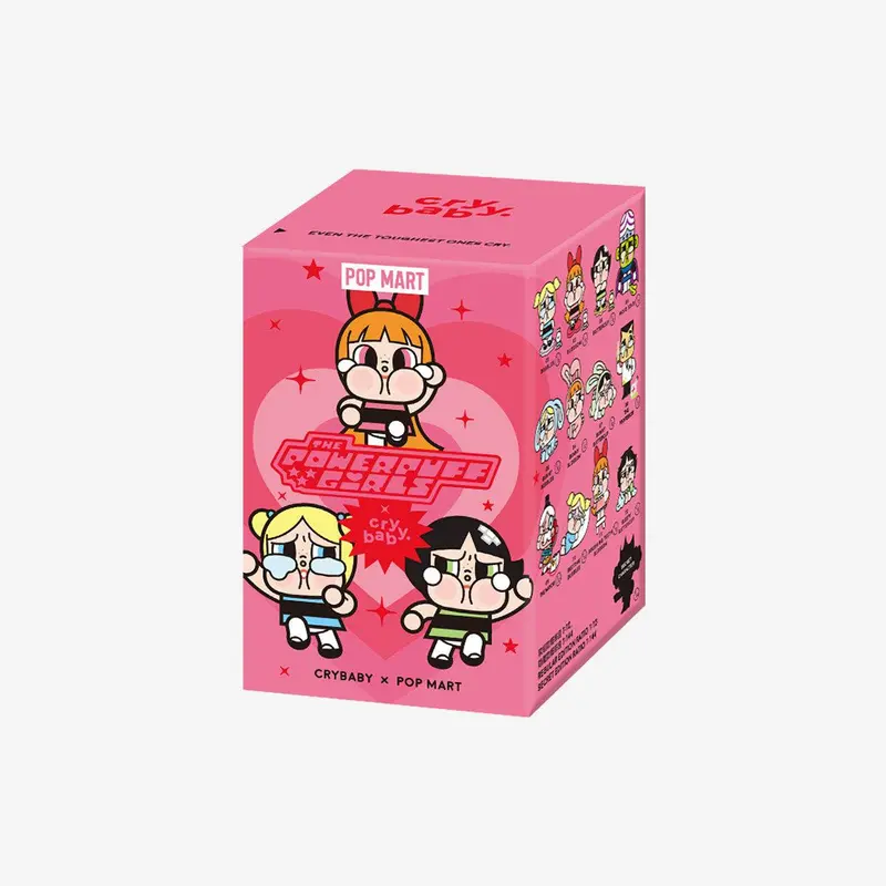 Pop Mart CryBaby x Powerpuff Girls Figures Single Blind Box Authentic Collectible Cute Gift Trending Rare Limited Collection Brand New Unopened