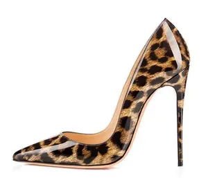 The Grace – Classic Leopard High Heel Shoes with 12 cm Heel Pointed Toe Design for Parties & Bold Office Looks