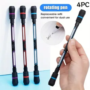 4pc Twist Pen Full Needle Neutral Pen, Intelligence Development Starter Twist Pen, Replaceable Core Creative Stress Relief Play Pen
